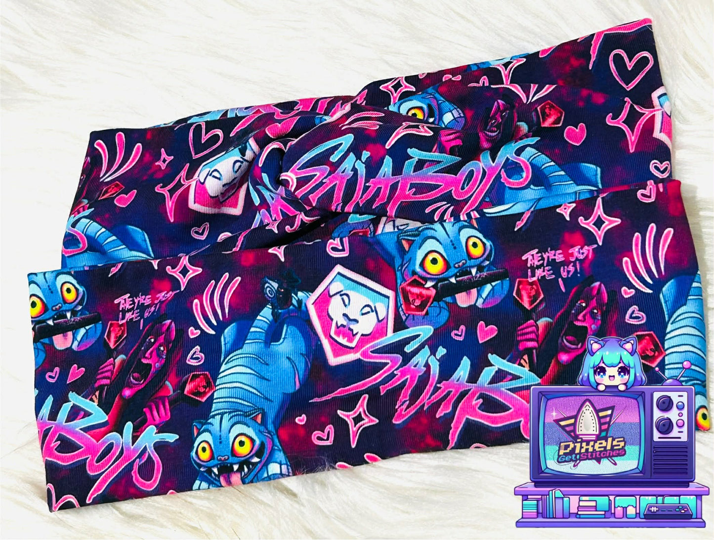 Derpy Tiger Saja Boys Kpop Demon Hunters Headwrap