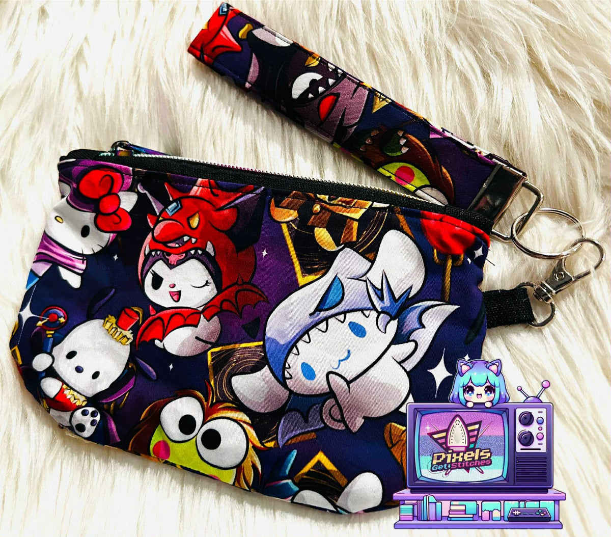 Hello Kitty x YuGiOh Wristbag