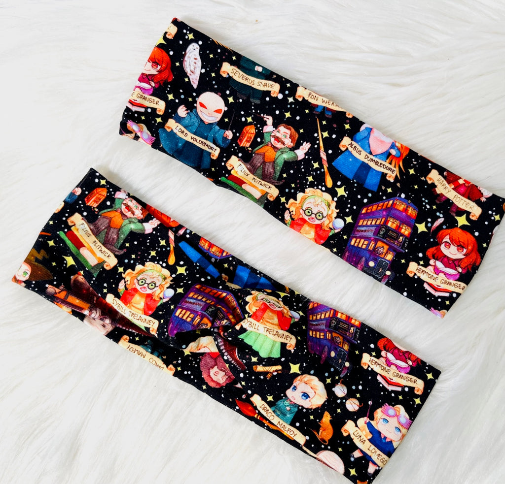 Chibi Wizard School Headwrap