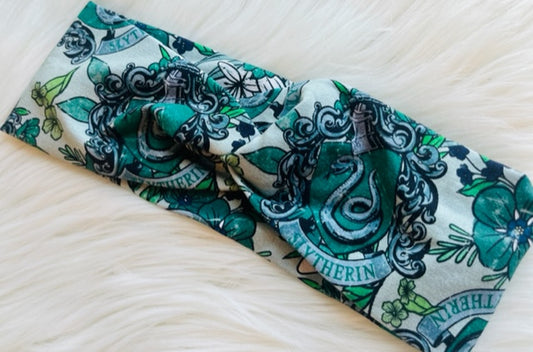 Snake Crest Floral Headwrap