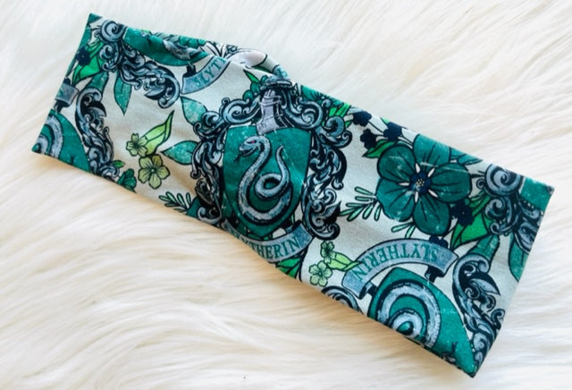 Snake Crest Floral Headwrap