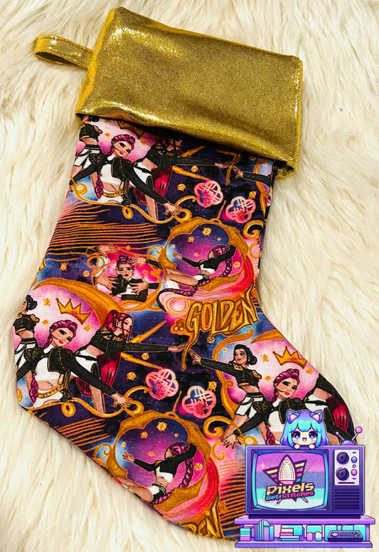 Golden Huntrix Kpop Demon Hunters Stocking