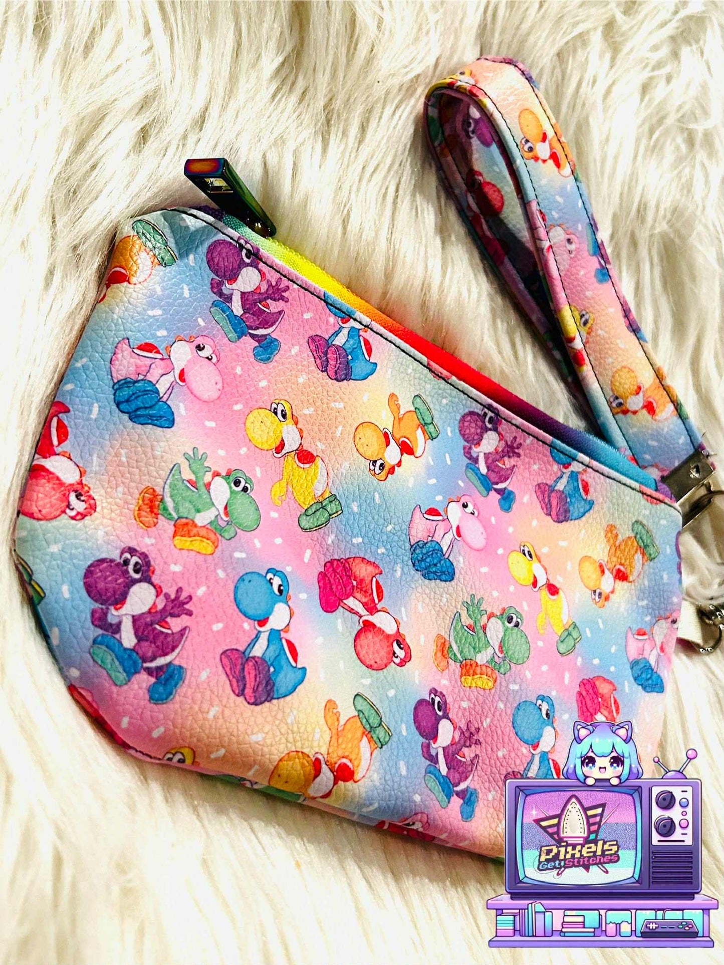 Rainbow Yoshi Wristbag